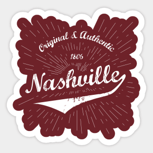 Original Nashville City Shirt Sticker